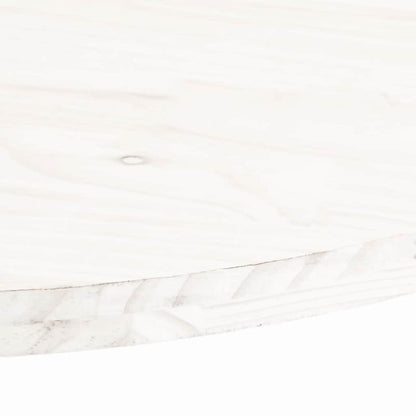 Table Top White 60x30x2.5 cm Solid Wood Pine Oval