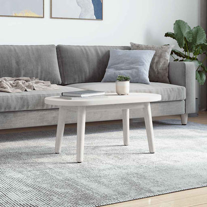 Table Top White 70x35x2.5 cm Solid Wood Pine Oval