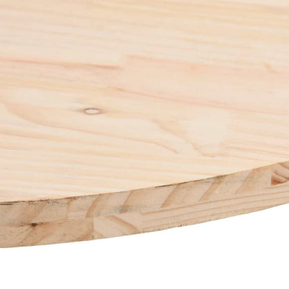Table Top 80x40x2.5 cm Solid Wood Pine Oval
