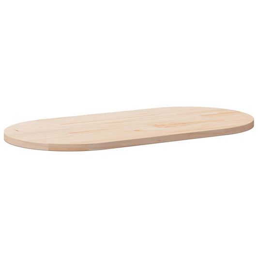 Table Top 100x50x2.5 cm Solid Wood Pine Oval