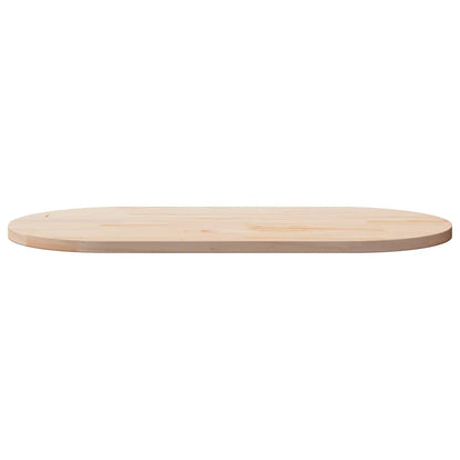 Table Top 100x50x2.5 cm Solid Wood Pine Oval