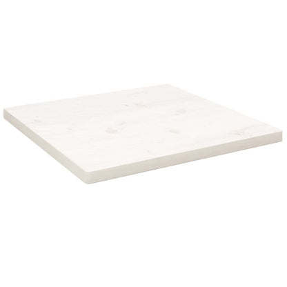 Table Top | White | Solid pine wood | 40x40 cm | Rounded corners surface