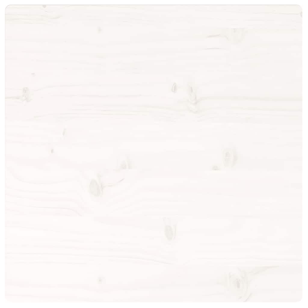 Table Top | White | Solid pine wood | 40x40 cm | Rounded corners surface