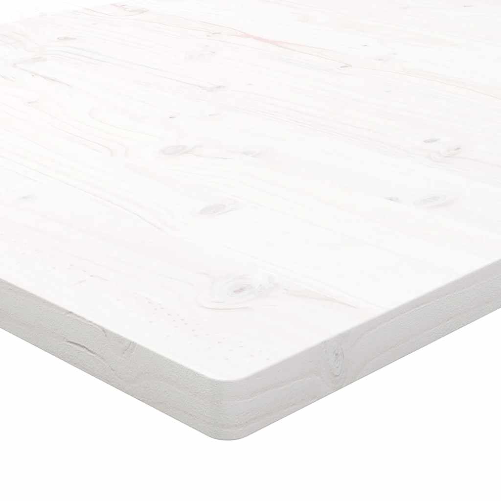 Table Top | White | Solid pine wood | 40x40 cm | Rounded corners surface