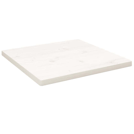 Table Top White 60x60x2.5 cm Solid Wood Pine Square
