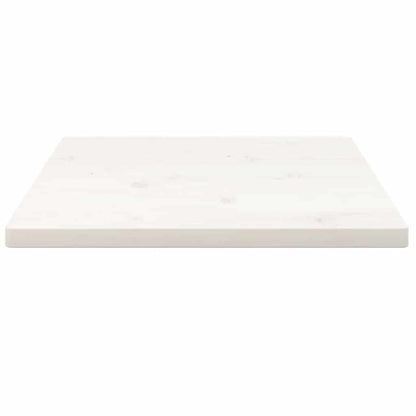 Table Top | White | Solid Pine Wood | 60x60cm | Rounded corners surface