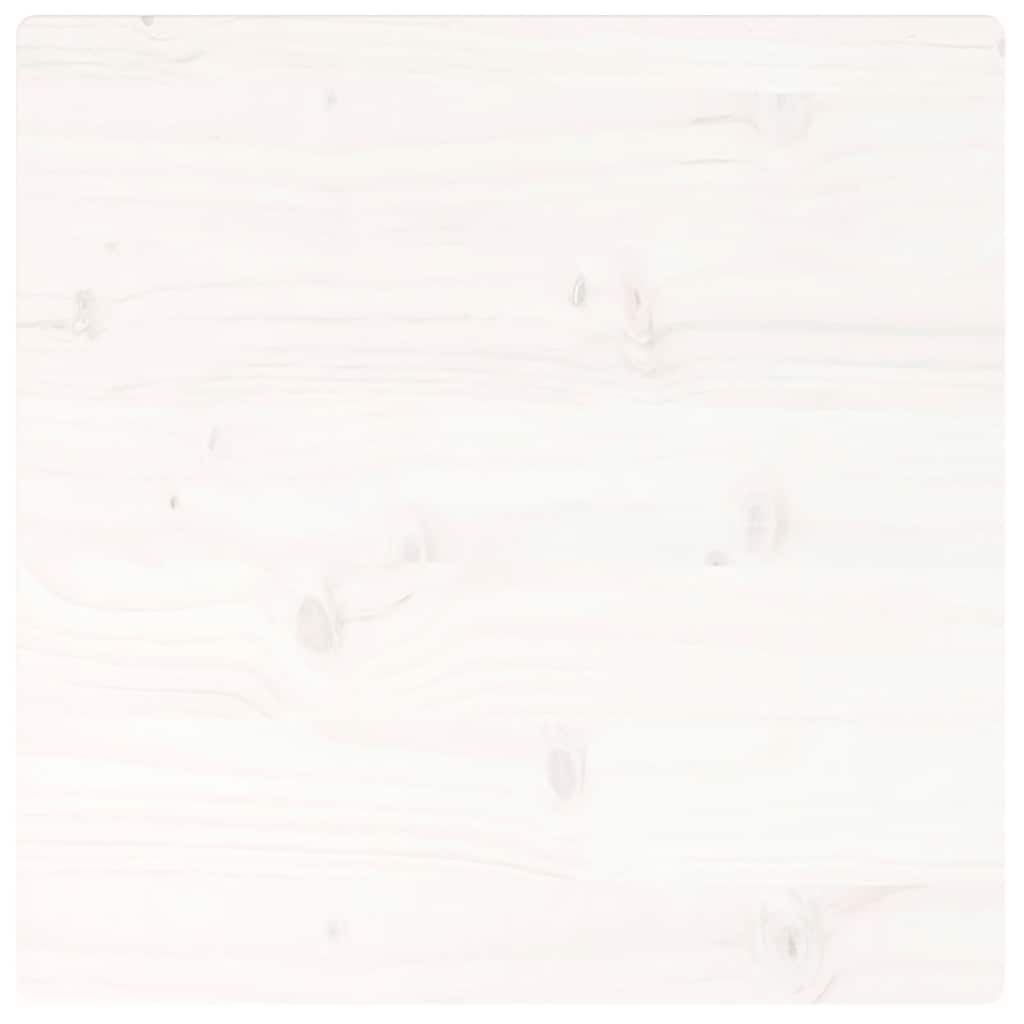 Table Top | White | Solid Pine Wood | 60x60cm | Rounded corners surface