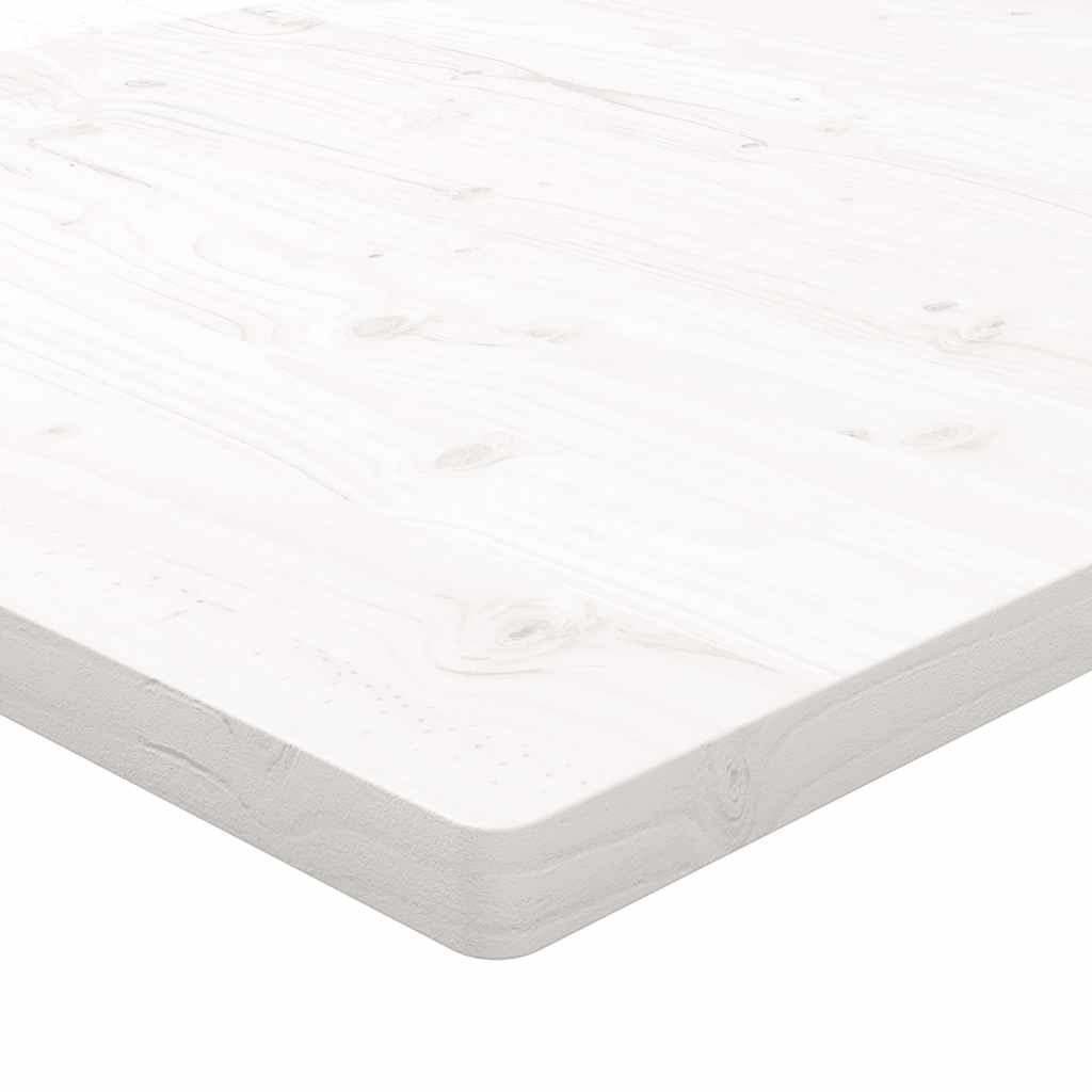 Table Top | White | Solid Pine Wood | 60x60cm | Rounded corners surface