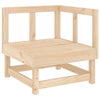 3 Piece Garden Lounge Set Solid Wood Pine