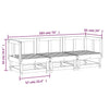 3 Piece Garden Lounge Set Solid Wood Pine