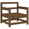 Garden Chairs 2 pcs Honey Brown Solid Wood Pine