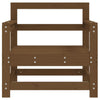 Garden Chairs 2 pcs Honey Brown Solid Wood Pine