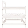 Garden Corner Sofas 2 pcs White Solid Wood Pine