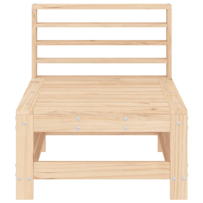 Patio Middle Sofa Solid Wood Pine