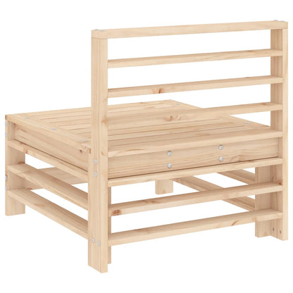 Patio Middle Sofa Solid Wood Pine