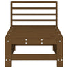 Garden Middle Sofa Honey Brown Solid Wood Pine