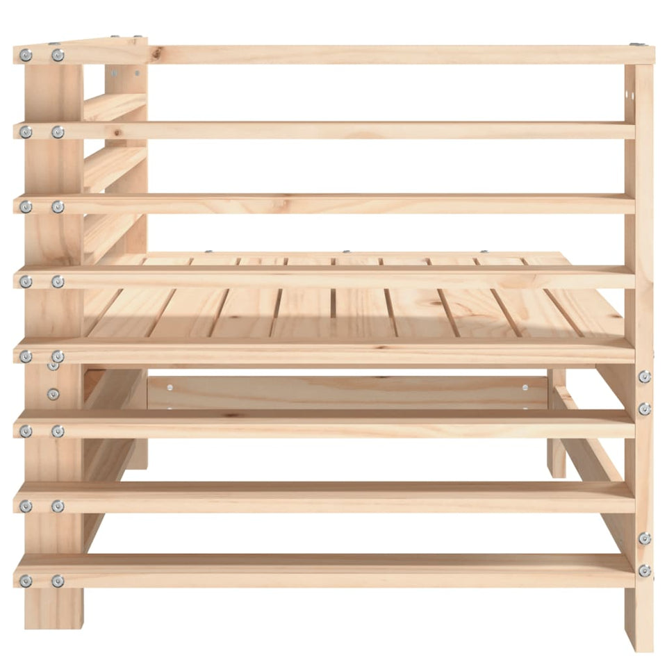 Garden Corner Sofas 2 pcs Solid Wood Pine