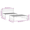 2 Piece Garden Lounge Set Impregnated Wood Pine