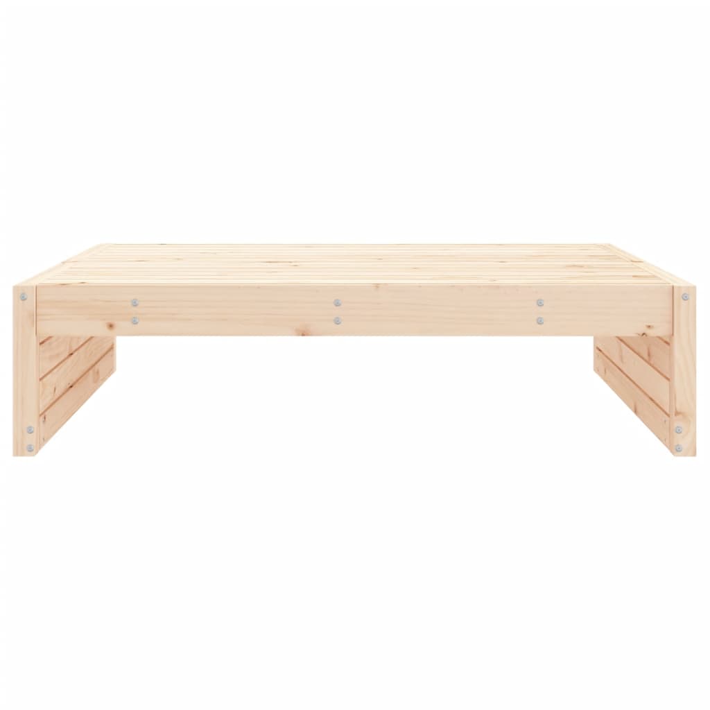 Garden Footstool | Natural | Solid Pine Wood | Medium | Modular