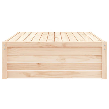Garden Footstool | Natural | Solid Pine Wood | Medium | Modular