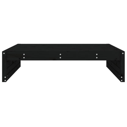 Garden Footstool | Black | Solid pine wood | 120x80 cm | Modular
