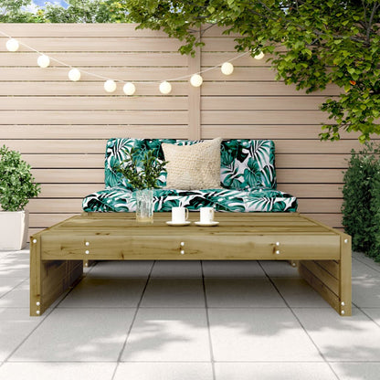 Garden Footstool | Natural | Impregnated Pine Wood | Large | Modular