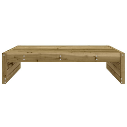 Garden Footstool | Natural | Impregnated Pine Wood | Large | Modular