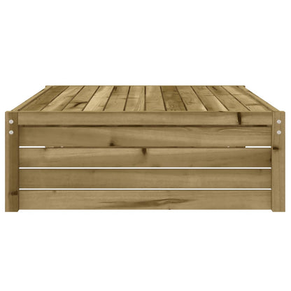 Garden Footstool | Natural | Impregnated Pine Wood | Large | Modular