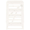 Wheelie Bin Storage White 84x90x128.5 cm Solid Wood Pine