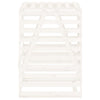 Wheelie Bin Storage White 84x90x128.5 cm Solid Wood Pine