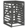 Wheelie Bin Storage Grey 84x90x128.5 cm Solid Wood Pine