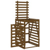 Wheelie Bin Storage Honey Brown 84x90x128.5 cm Solid Wood Pine