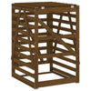 Wheelie Bin Storage Honey Brown 84x90x128.5 cm Solid Wood Pine
