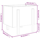 Garden Planter 62x50x57 cm Solid Wood Pine