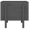 Garden Planter Grey 62x50x57 cm Solid Wood Pine
