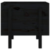 Garden Planter Black 62x50x57 cm Solid Wood Pine