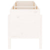 Garden Raised Bed White 160x50x57 cm Solid Wood Pine