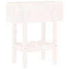 Garden Planter White 62x30x69 cm Solid Wood Pine