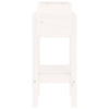 Garden Planter White 62x30x69 cm Solid Wood Pine
