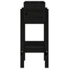 Garden Planter Black 62x30x69 cm Solid Wood Pine