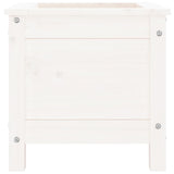 Garden Planter White 40x40x39 cm Solid Wood Pine