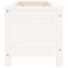 Garden Planter White 82.5x40x39 cm Solid Wood Pine