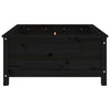 Garden Planter Black 82.5x82.5x39 cm Solid Wood Pine