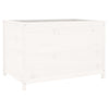 Garden Raised Bed White 119.5x82.5x78 cm Solid Wood Pine