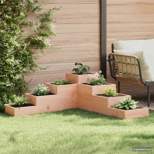 Garden Planter 4-Tier 106x104.5x36 cm Solid Wood Douglas