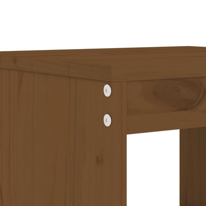 Garden Stools 2 pcs Honey Brown 40x36x45 cm Solid Wood Pine