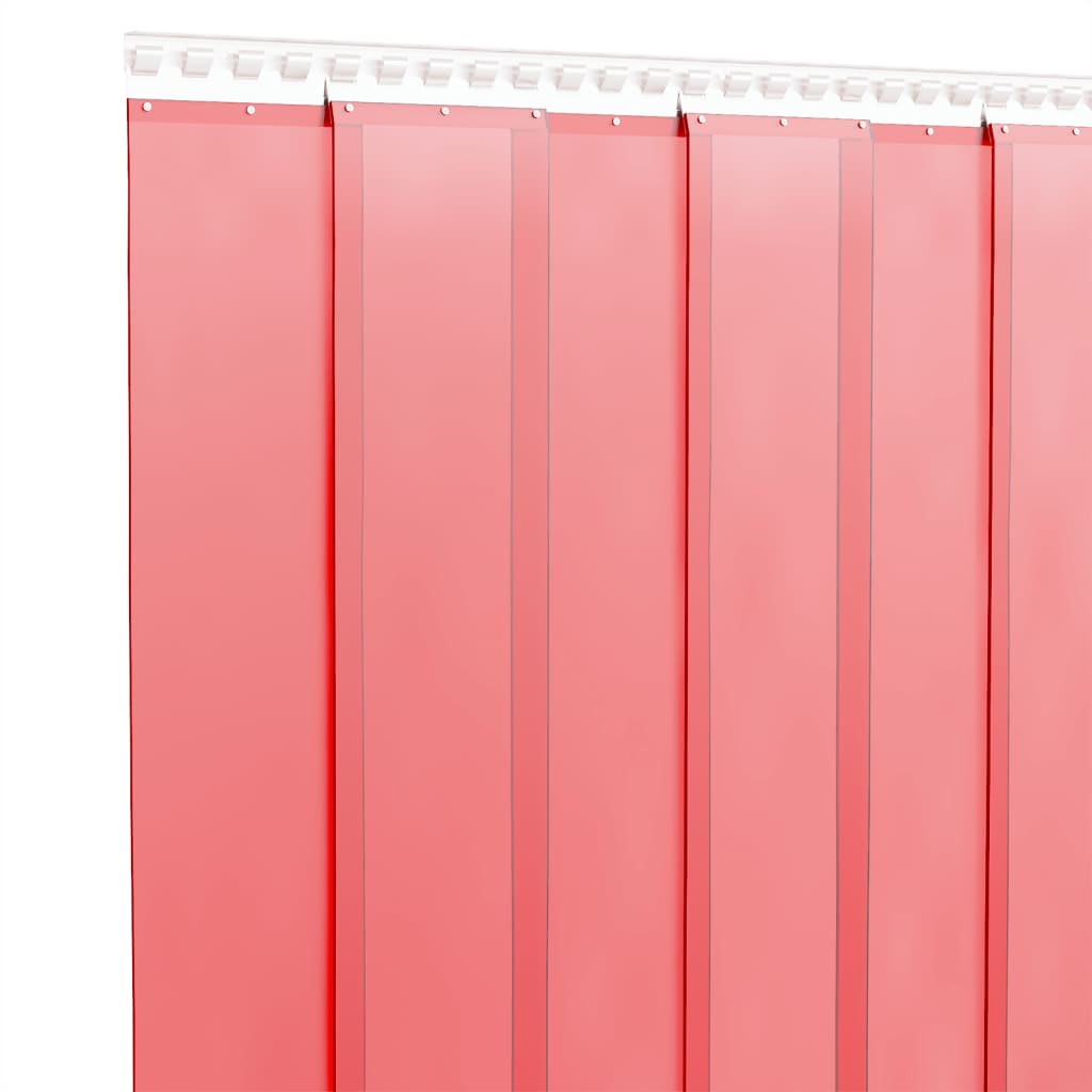 Door Curtain Red 200 mmx1.6 mm 10 m PVC