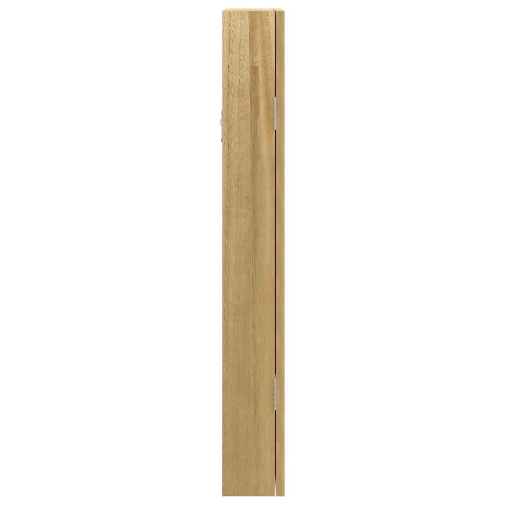 Mirror Jewelry Cabinet White Engineered wood 11.8x3.3x26.4 in