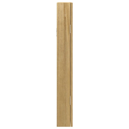 Mirror Jewelry Cabinet White Engineered wood 11.8x3.3x26.4 in