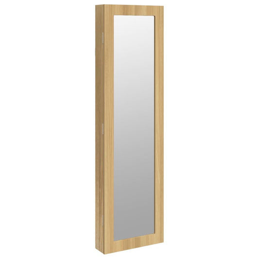 Mirror Jewellery Cabinet Wall Mounted 30x8.5x106 cm